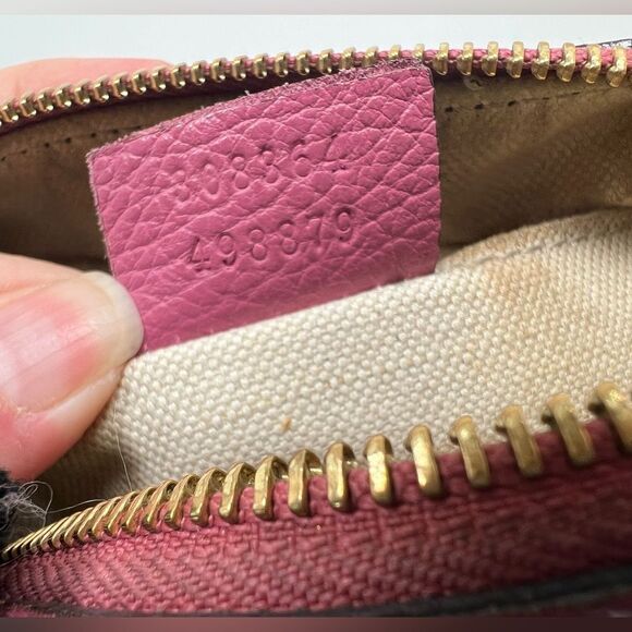 GUCCI Soho Disco Shoulder Bag Leather Pink Authentic - Picture 9 of 13